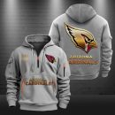 Arizona Cardinals Golden Logo NFL Quarter Zip Hoodie