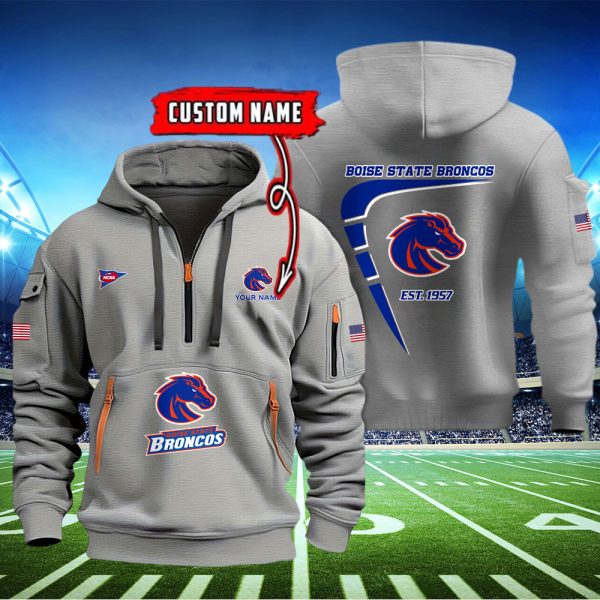 Boise State Broncos Quarter Zip Hoodie - Image 3