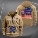 Buffalo Bills Monster Scratch 2 Logo NFL Quarter Zip Hoodie