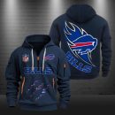 Buffalo Bills Monster Scratch Logo NFL Quarter Zip Hoodie
