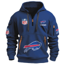 Buffalo Bills Premium NFL Quarter Zip Hoodie