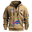 Buffalo Bills Premium NFL Quarter Zip Hoodie