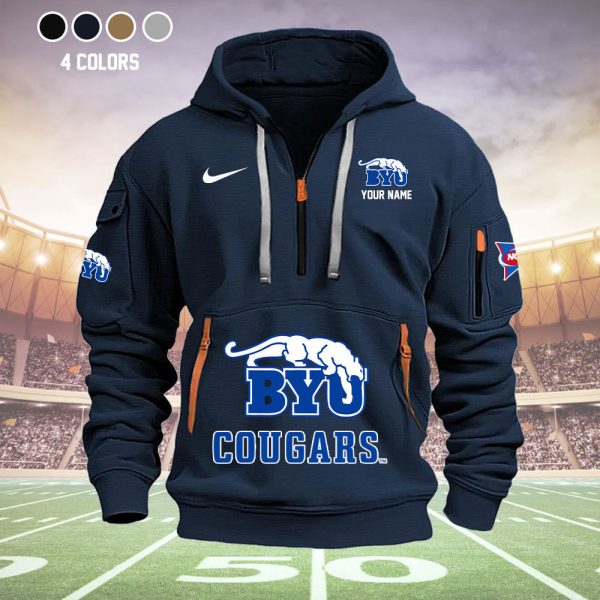 BYU Cougars Quarter Zip Hoodie Set - Image 2