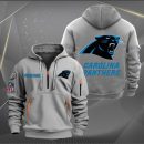 Carolina Panthers Logo NFL Quarter Zip Hoodie Ver 250