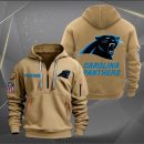 Carolina Panthers Logo NFL Quarter Zip Hoodie Ver 250