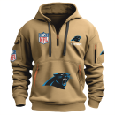 Carolina Panthers Premium NFL Quarter Zip Hoodie