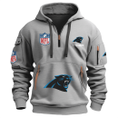Carolina Panthers Premium NFL Quarter Zip Hoodie