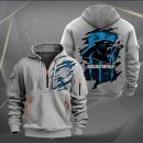 Carolina Panthers Scratch Logo NFL Quarter Zip Hoodie Ver 222