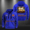 Cincinnati Bengals Golden Logo NFL Quarter Zip Hoodie