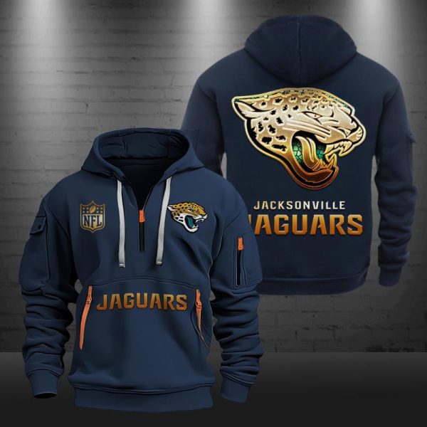 Cincinnati Bengals Golden Logo NFL Quarter Zip Hoodie - Image 3
