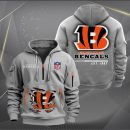 Cincinnati Bengals Monster Scratch 2 Logo NFL Quarter Zip Hoodie
