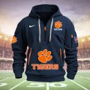 Clemson Tigers Quarter Zip Hoodie Ver 47