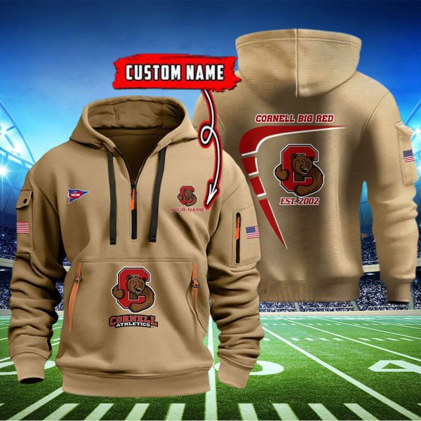 Cornell Big Red Quarter Zip Hoodie - Image 2