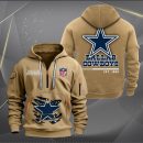 Dallas Cowboys Monster Scratch 2 Logo NFL Quarter Zip Hoodie