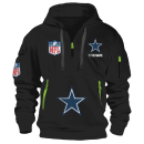 Dallas Cowboys Premium NFL Quarter Zip Hoodie
