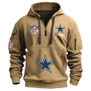 Dallas Cowboys Premium NFL Quarter Zip Hoodie