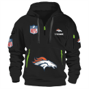 Denver Broncos Premium NFL Quarter Zip Hoodie