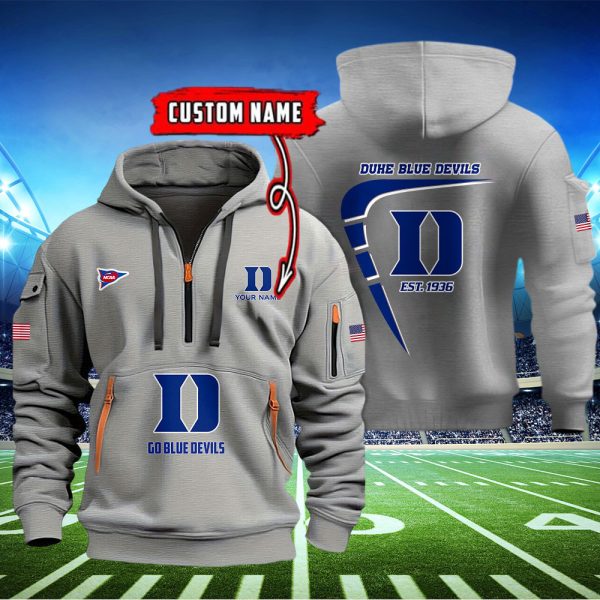 Duke Blue Devils Quarter Zip Hoodie - Image 3