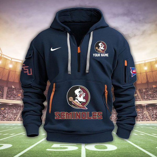 Florida State Seminoles Quarter Zip Hoodie Set - Image 3