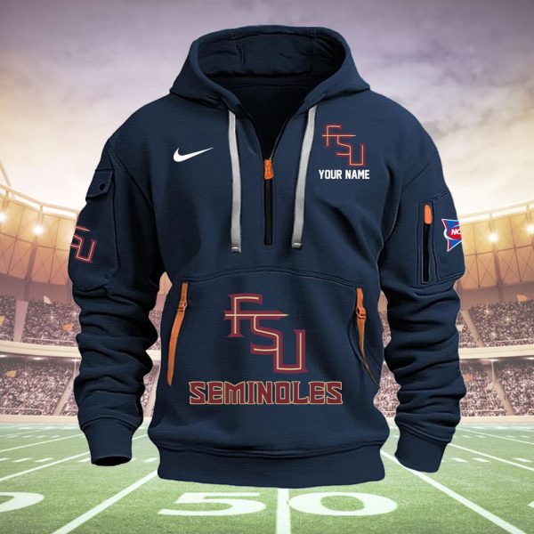 Florida State Seminoles Quarter Zip Hoodie - Image 2