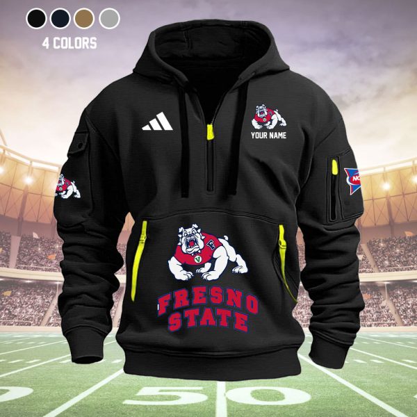 Fresno State Bulldogs Quarter Zip Hoodie