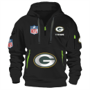 Green Bay Packers Premium NFL Quarter Zip Hoodie