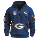 Green Bay Packers Premium NFL Quarter Zip Hoodie