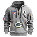 Green Bay Packers Premium NFL Quarter Zip Hoodie
