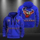 Houston Texans Golden Logo NFL Quarter Zip Hoodie