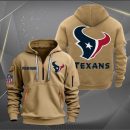 Houston Texans Logo NFL Quarter Zip Hoodie Ver 266