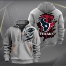 Houston Texans Scratch Logo NFL Quarter Zip Hoodie Ver 225