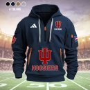 Indiana Hoosiers Quarter Zip Hoodie Ver 4