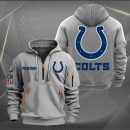 Indianapolis Colts Logo NFL Quarter Zip Hoodie Ver 268