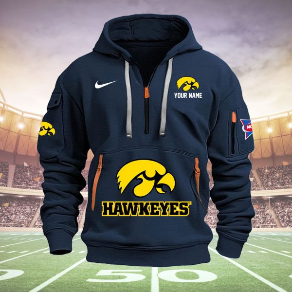 Iowa Hawkeyes Quarter Zip Hoodie Ver 3 - Image 2