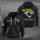 Jacksonville Jaguars Logo NFL Quarter Zip Hoodie Ver 265