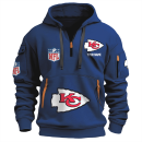 Kansas City Chiefs Premium NFL Quarter Zip Hoodie
