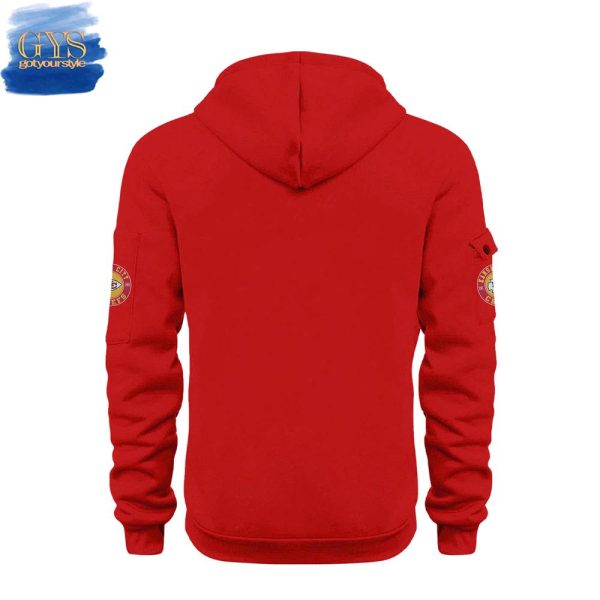 Kansas City Chiefs Super Bowl LIX Quarter Zip Hoodie - Image 2