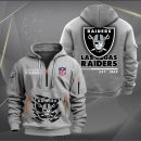 Las Vegas Raiders Monster Scratch 2 Logo NFL Quarter Zip Hoodie
