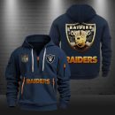 Las Vegas Raiders Golden Logo NFL Quarter Zip Hoodie