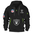 Las Vegas Raiders Premium NFL Quarter Zip Hoodie
