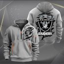 Las Vegas Raiders Scratch Logo NFL Quarter Zip Hoodie Ver 230