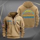 Los Angeles Chargers Logo NFL Quarter Zip Hoodie Ver 256