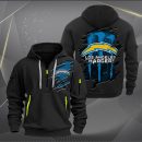 Los Angeles Chargers Scratch Logo NFL Quarter Zip Hoodie Ver 245