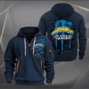 Los Angeles Chargers Scratch Logo NFL Quarter Zip Hoodie Ver 245