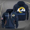 Los Angeles Rams Logo NFL Quarter Zip Hoodie Ver 276