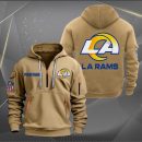 Los Angeles Rams Logo NFL Quarter Zip Hoodie Ver 276