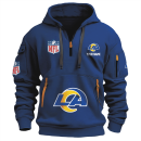 Los Angeles Rams Premium NFL Quarter Zip Hoodie