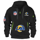 Los Angeles Rams Premium NFL Quarter Zip Hoodie