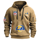 Los Angeles Rams Premium NFL Quarter Zip Hoodie