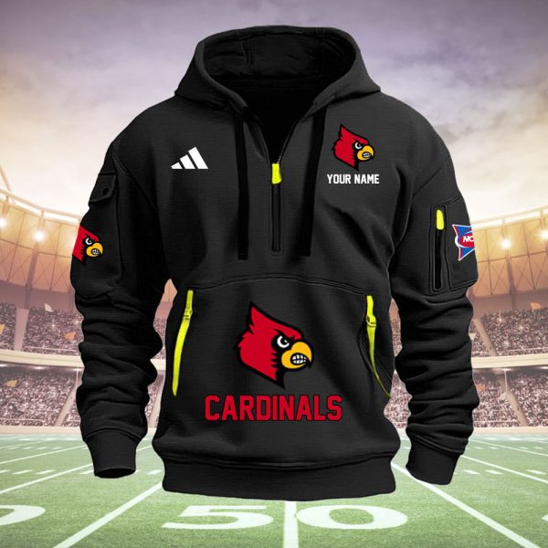 Louisville Cardinals Quarter Zip Hoodie - Image 2